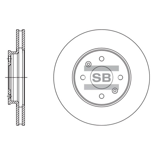 Диск тормозной передний SANGSIN BRAKE SD1110 