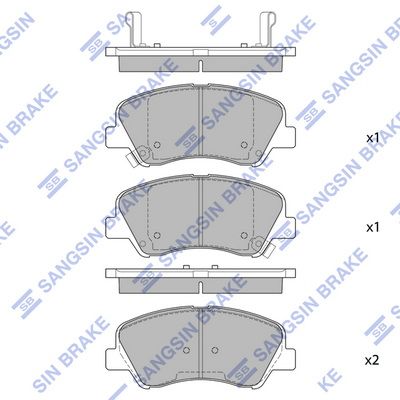 Передние тормозные колодки SANGSIN BRAKE SP1399