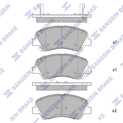 Передние тормозные колодки SANGSIN BRAKE SP1399A